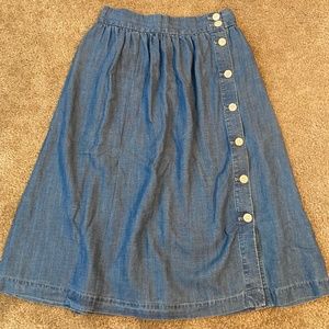Loft Skirt Chambray